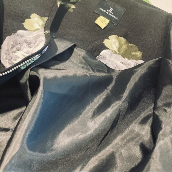 JULES & LEOPOLD Sz L Floral Bomber Jacket With Elastic Hems and Pockets - Picture 7 of 9